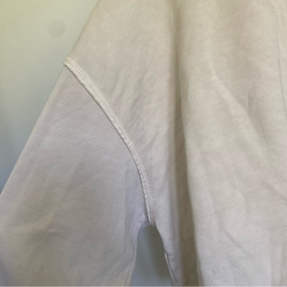 Levi’s Women Roonie Cropped Relaxed Long Sleeve Sweater • White Cap Grey • Small - Picture 6 of 11